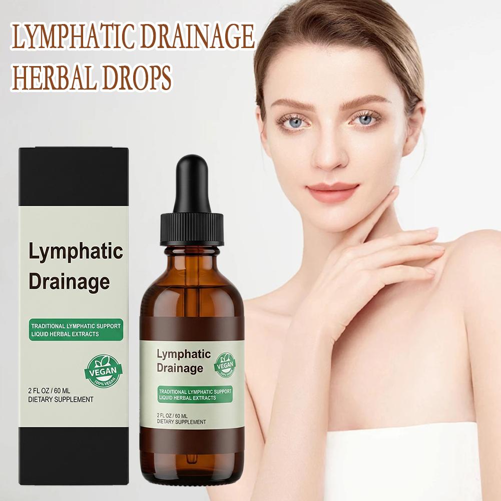 Herbal Wellness For You - 60ml Lymphdrainage-Kräuter-Tropfen Natürliche Flüssigformel zur Flüssigkeitsbalance,