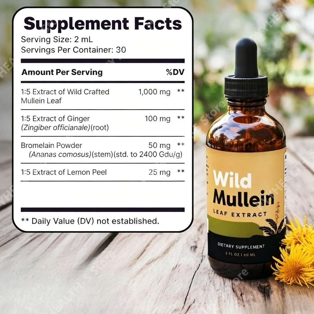 Wild-Mullein-Blätter-Tropfen m – Herbal Wellness For You Bewertung und Preis