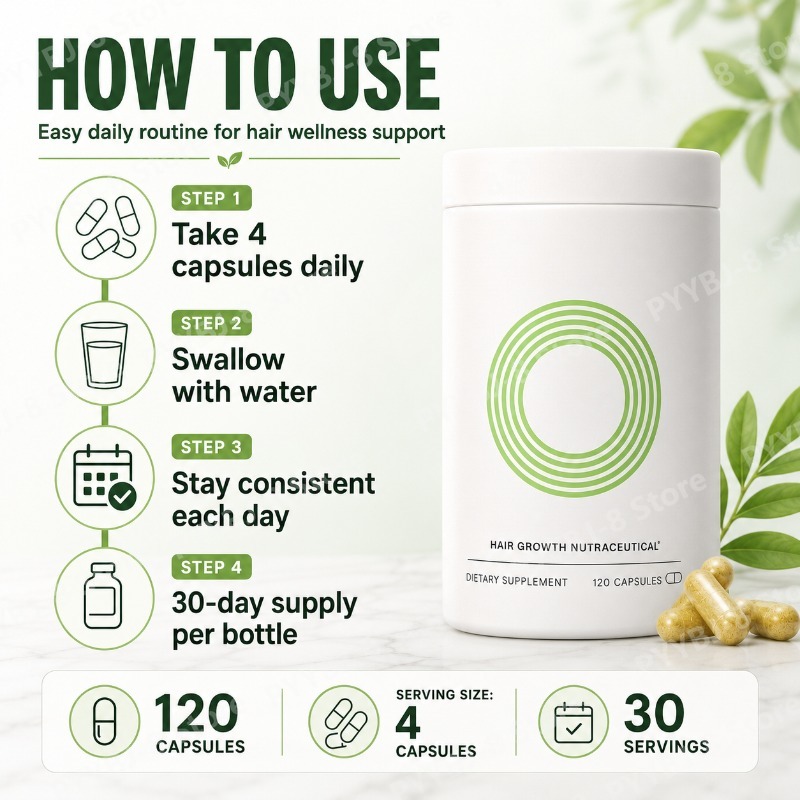120 Stück Frauen-Haarwuchskaps – Herbal Wellness For You Bewertung und Preis